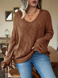 Oversized dames gebreide trui in plus size