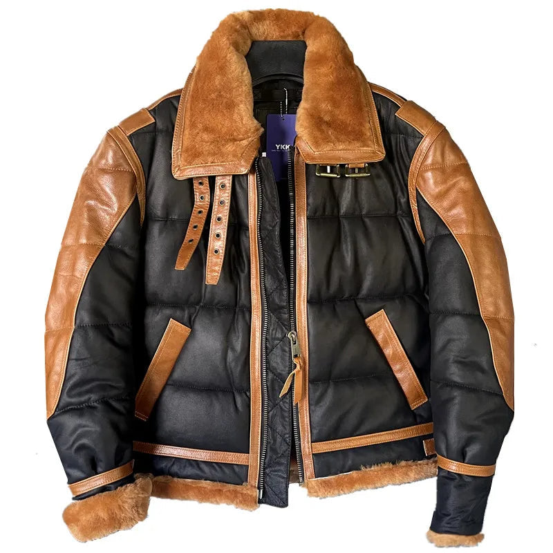 Milan leren aviatorjack