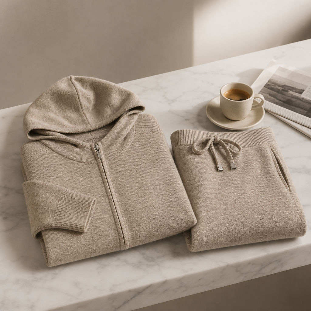 Kasjmierblend hoodie & jogger set