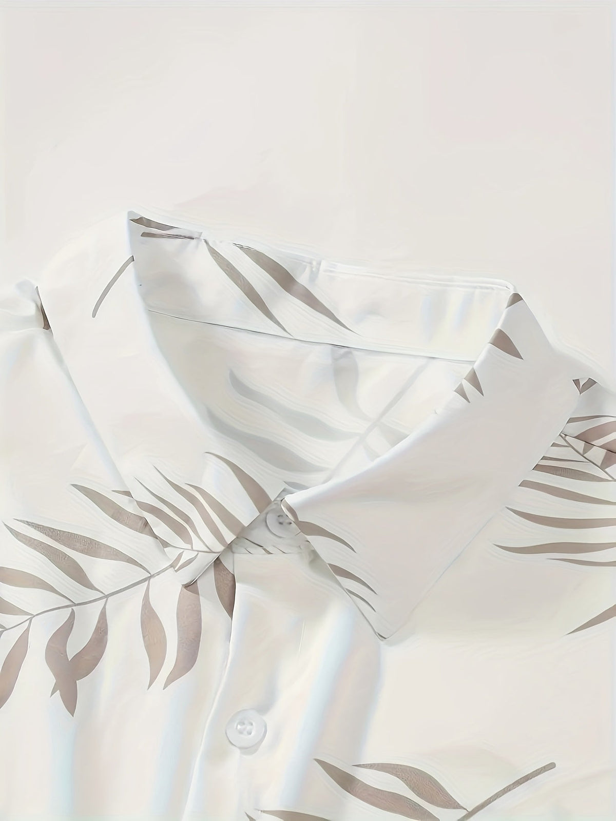 Tweedelige heren zomer set met bladprint