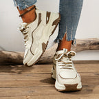 Dames sneakers met hoge zool