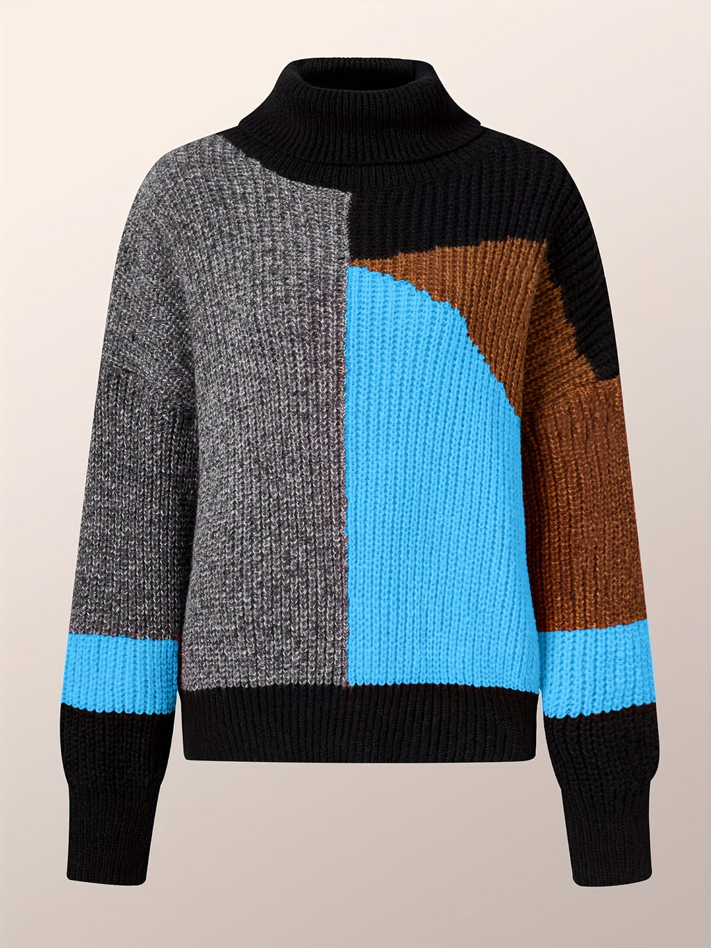 Warme sweater met col