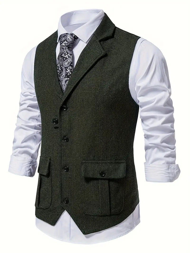 Herringbone blazer voor heren
