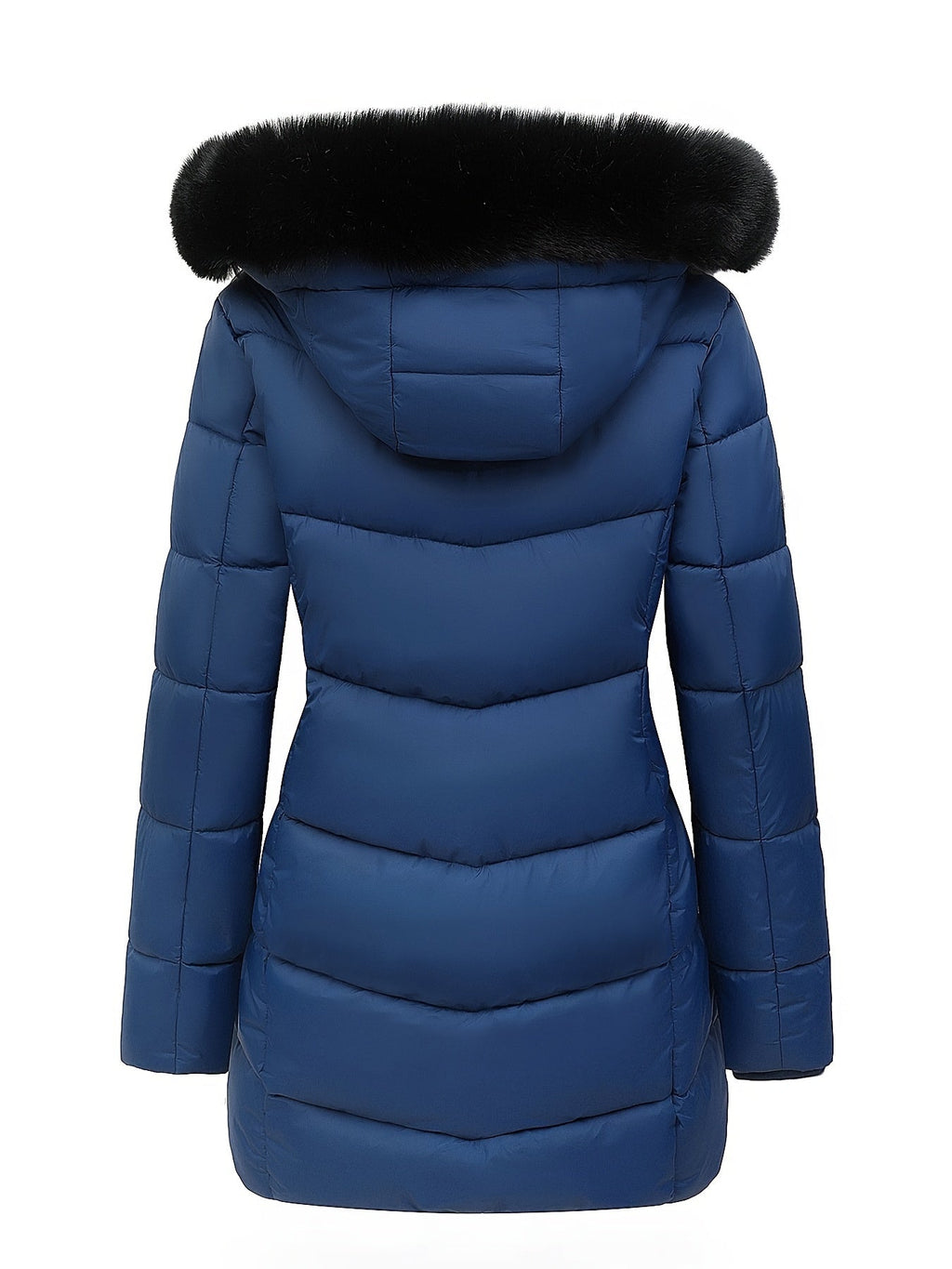 Warme puffy jas met stijlvolle details