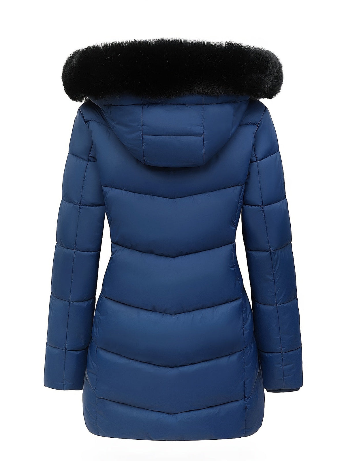 Warme puffy jas met stijlvolle details