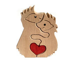 Houten dierenornamenten
