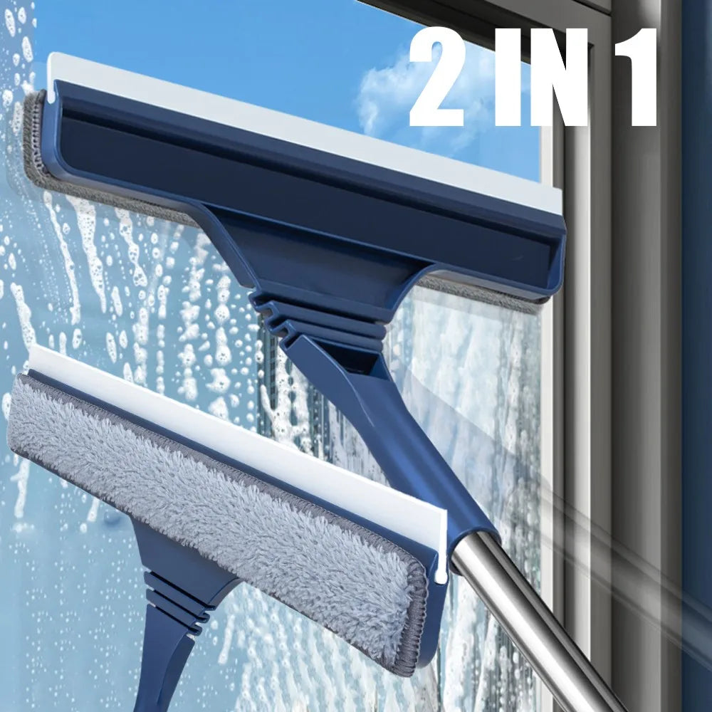 2-in-1 raamtrekker met schrobber