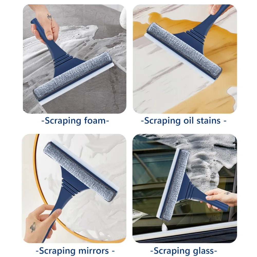 2-in-1 raamtrekker met schrobber