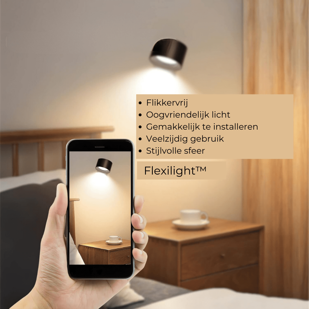 Luma360 – draadloze oplaadbare 360° muurlamp