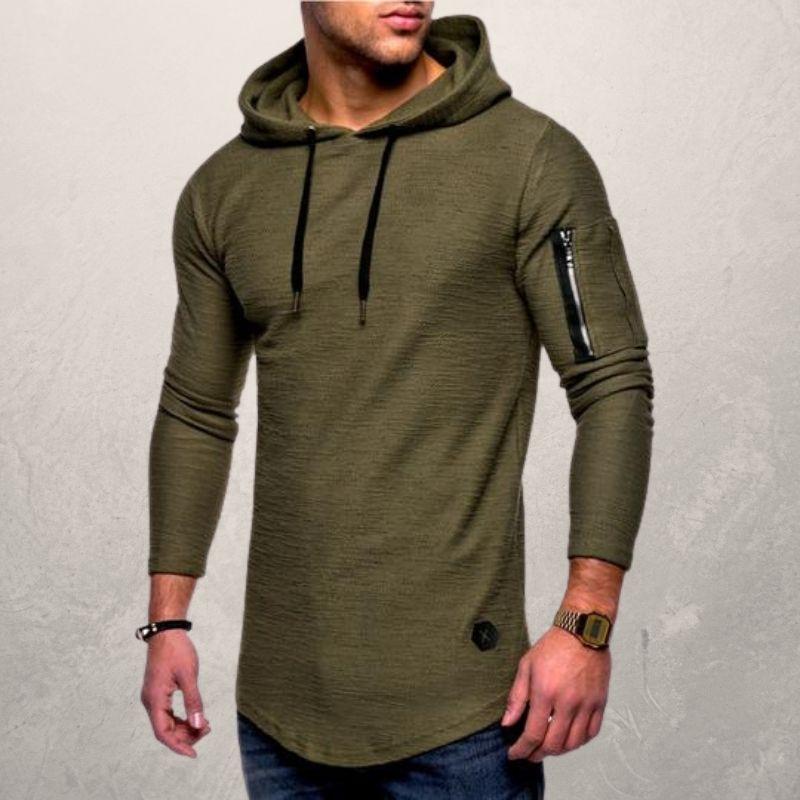 Slim fit hoodie voor heren