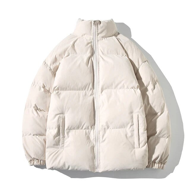 Casual winterjack met opstaande kraag