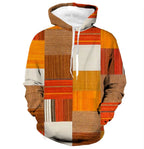 3D plaid hoodie