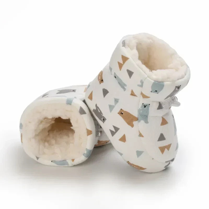 Warme winterschoentjes voor baby’s
