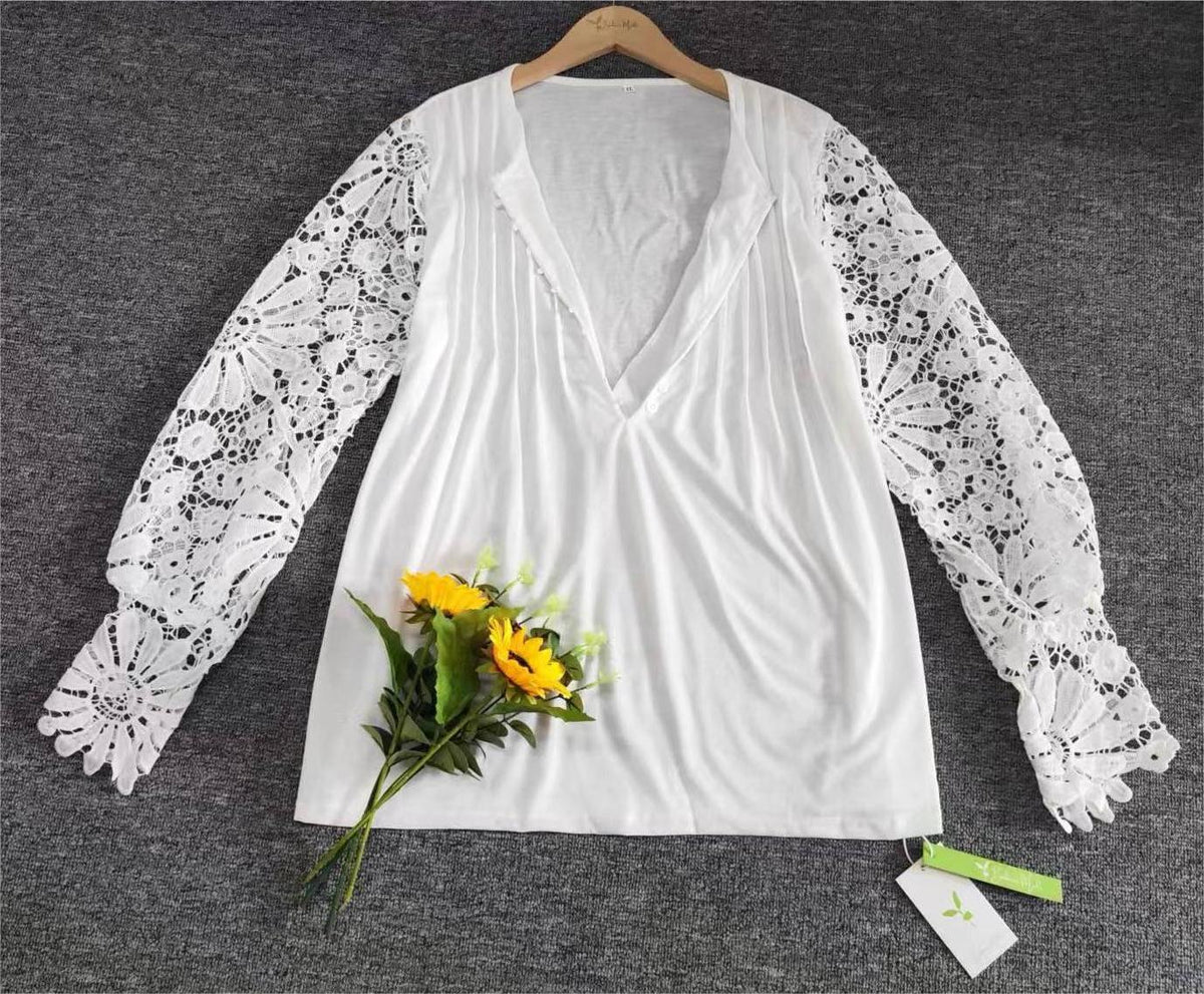 Dames longsleeve in effen kleur