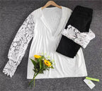 Dames longsleeve in effen kleur