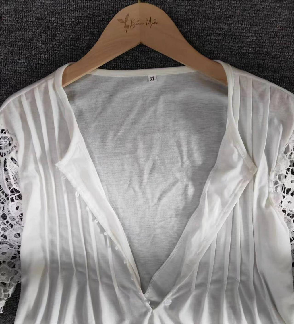 Dames longsleeve in effen kleur