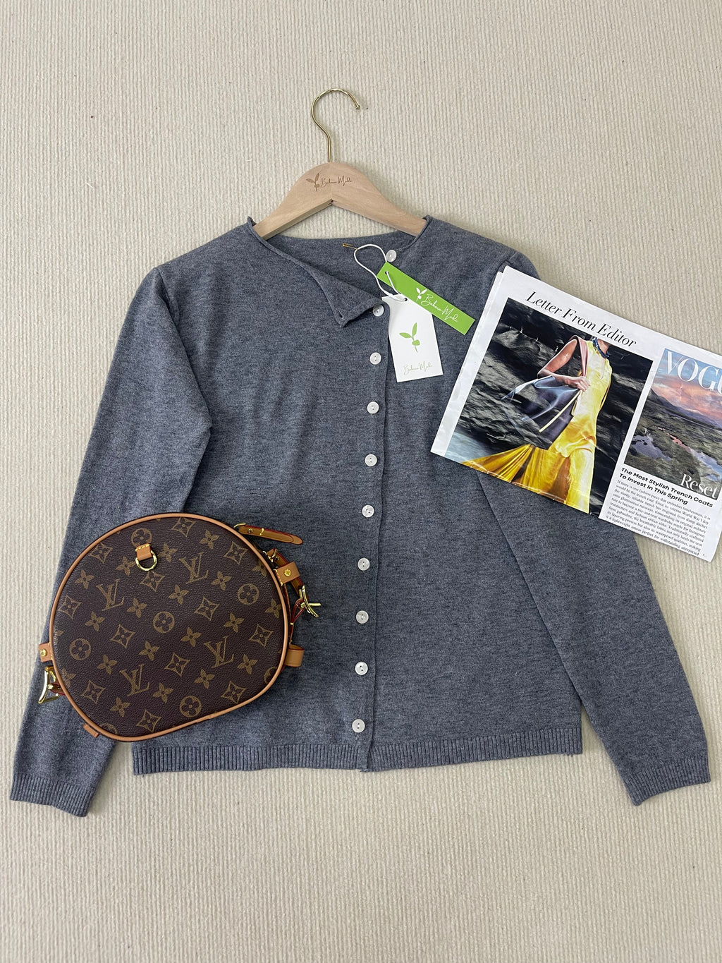 Eenvoudige effen longsleeve trui — afbeelding 26