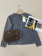 Eenvoudige effen longsleeve trui — afbeelding 26