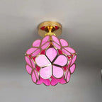 Glazen bloemen plafondlamp — afbeelding 24