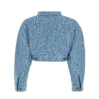 Denim set met pailletten