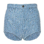 Denim set met pailletten