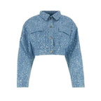 Denim set met pailletten