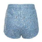 Denim set met pailletten