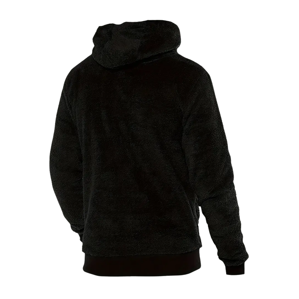 Heren hoodie gevoerd met pluche & capuchon