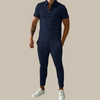 Modieuze 2-Delige heren set – nova polo en broek