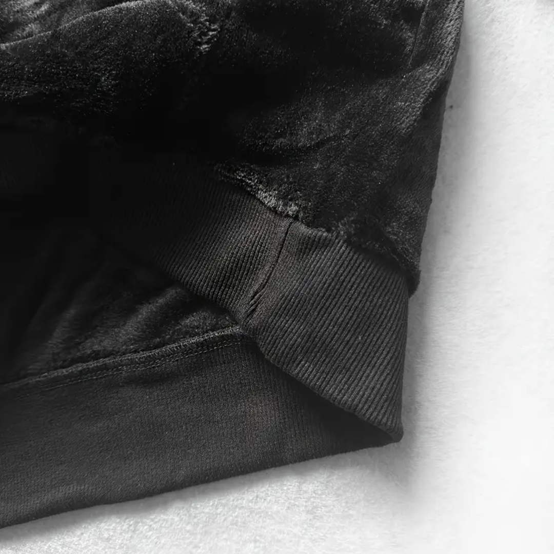 Heren hoodie gevoerd met pluche & capuchon