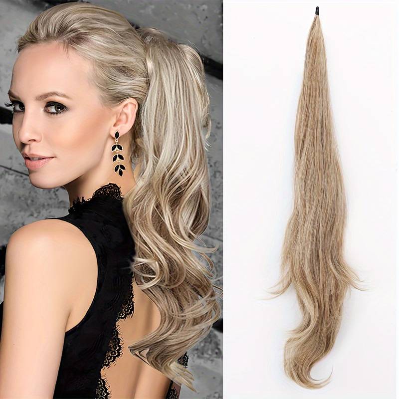 Flexibele wrap-around paardenstaart voor lang, vol haar