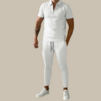 Modieuze 2-Delige heren set – nova polo en broek