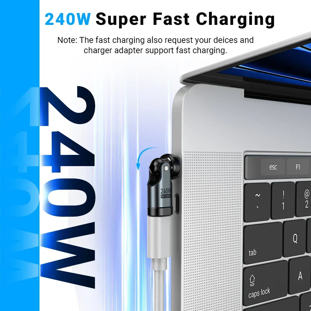 240W snellader USB-C adapter
