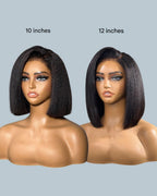 HD lace pruik 5x5 kinky straight