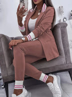 Casual streetwear gestreepte set