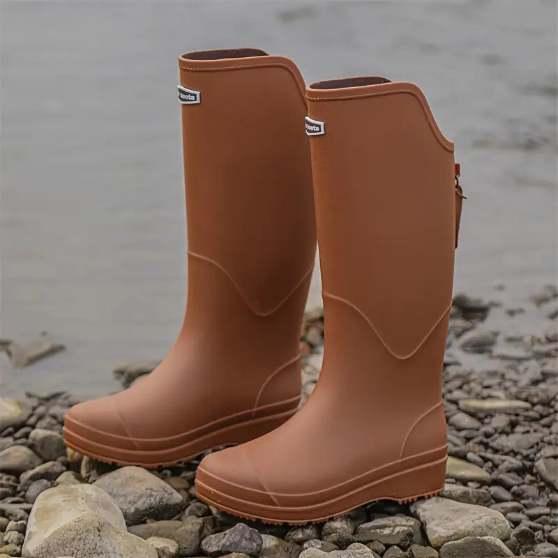 Dames regenlaarzen van PVC met antislipzool