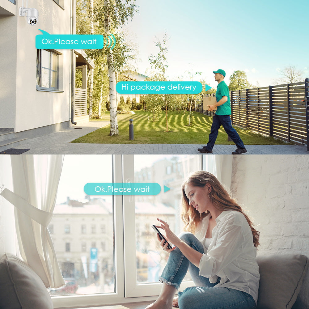 Draadloze outdoor beveiligingscamera met wifi – secureview 360
