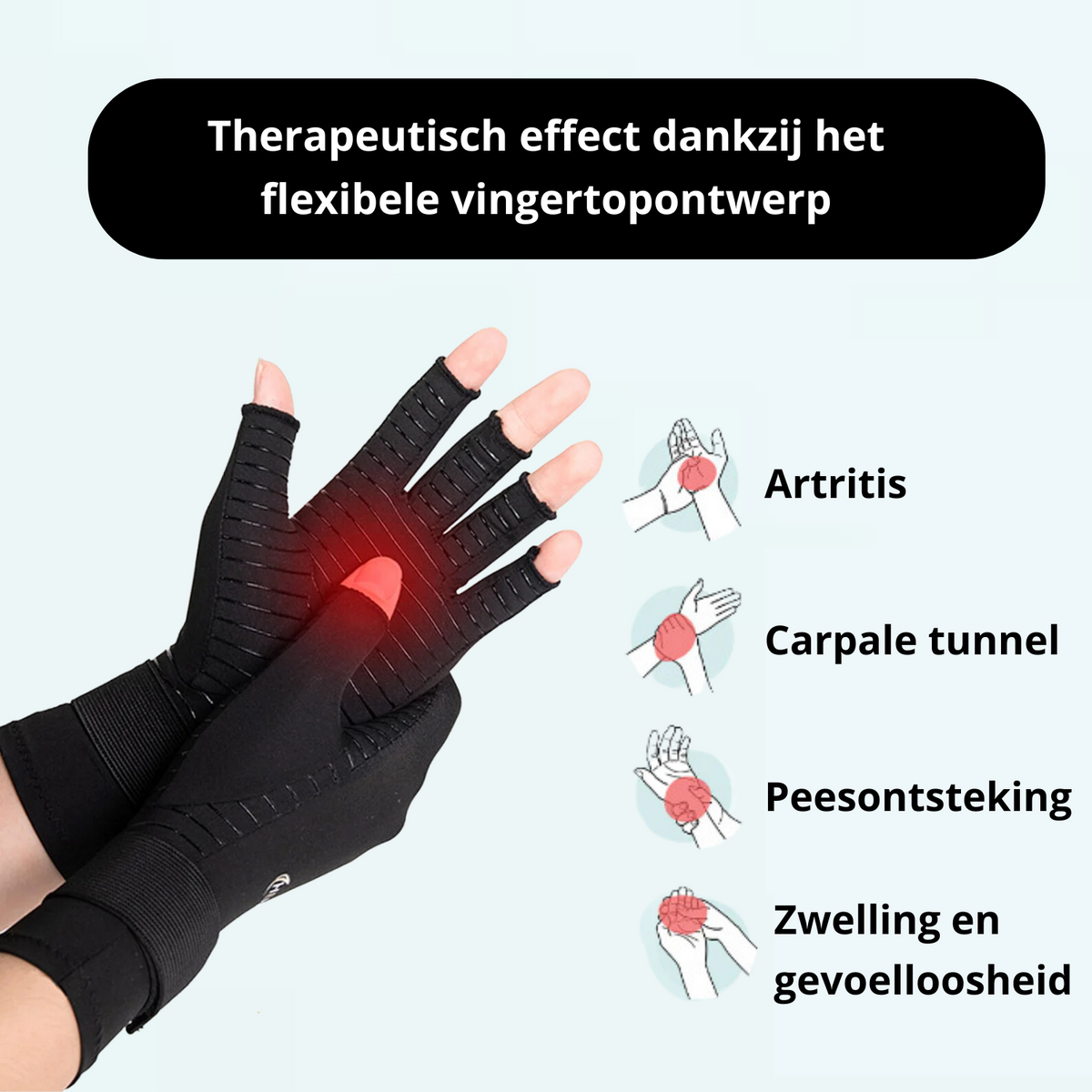 Anti-Artritis compressiehandschoenen