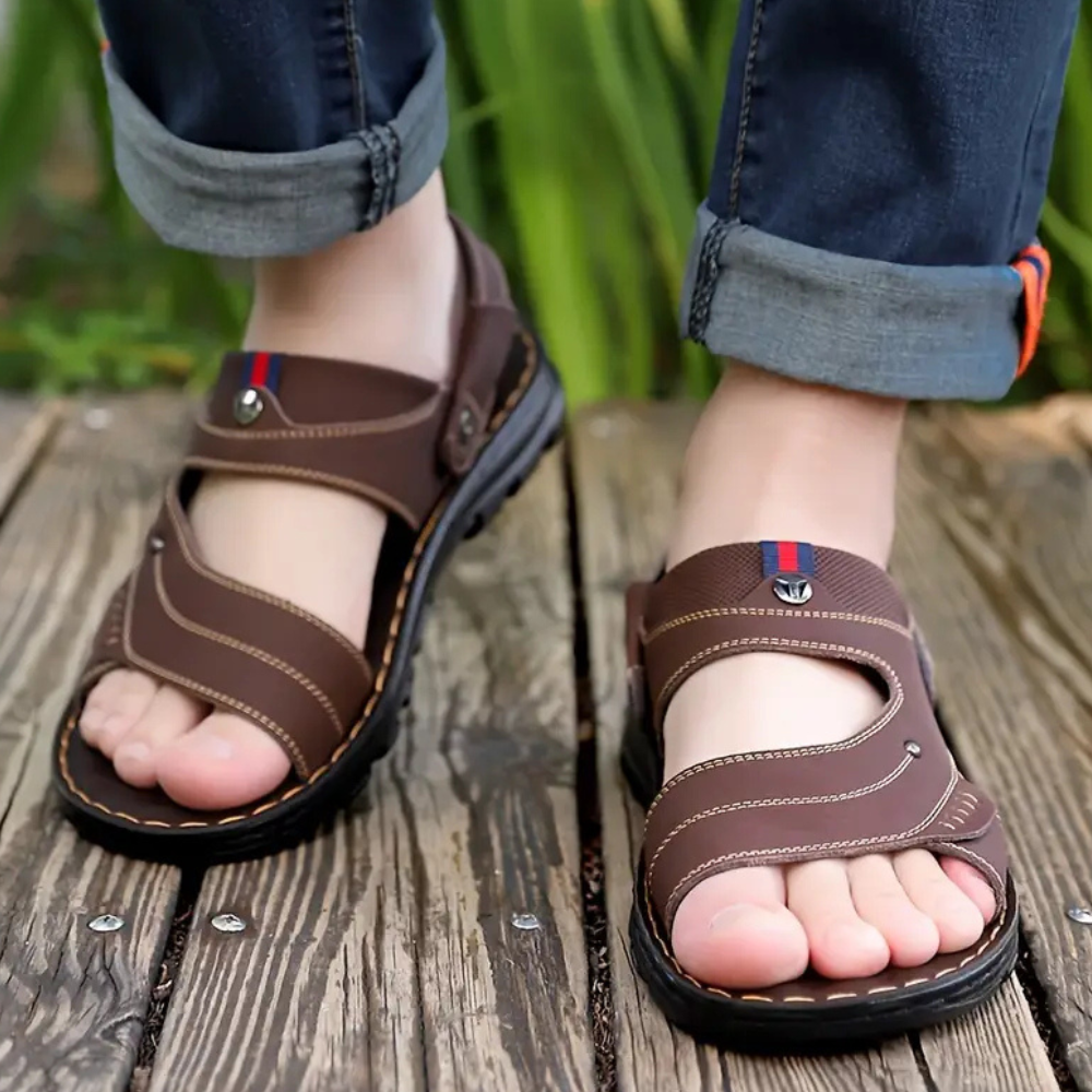 Casual leren sandalen voor heren