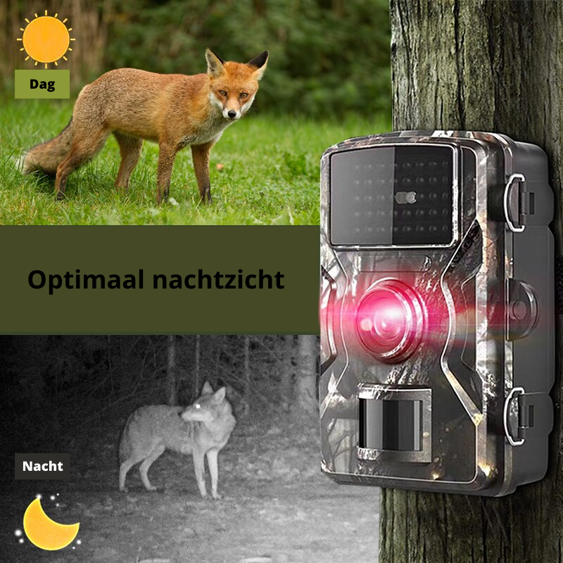 Outdoor mini trail camera – infrarood, nachtzicht, 4K, HD