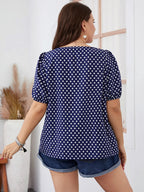 Jade plus-size top