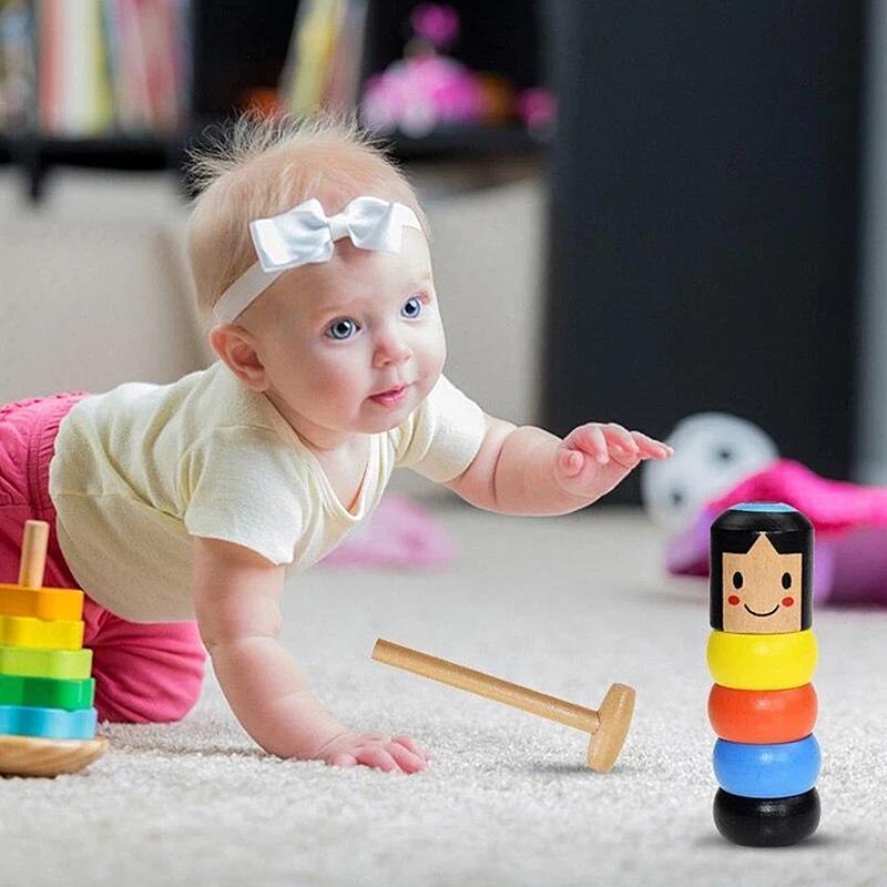 Flexibele houten acrobaat – bevordert behendigheid & creatief denken