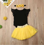 Babyset met zonnebloemmotief