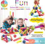 Magnetische speelgoedset met ballen en staven