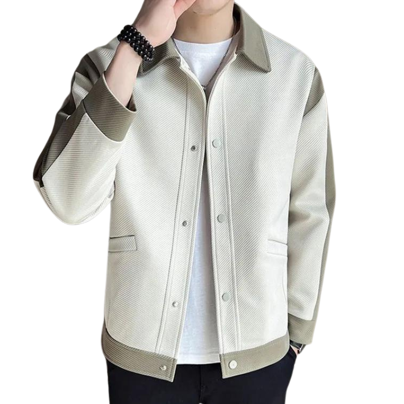 Heren patchworkjack
