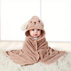 Babybadcape met capuchon