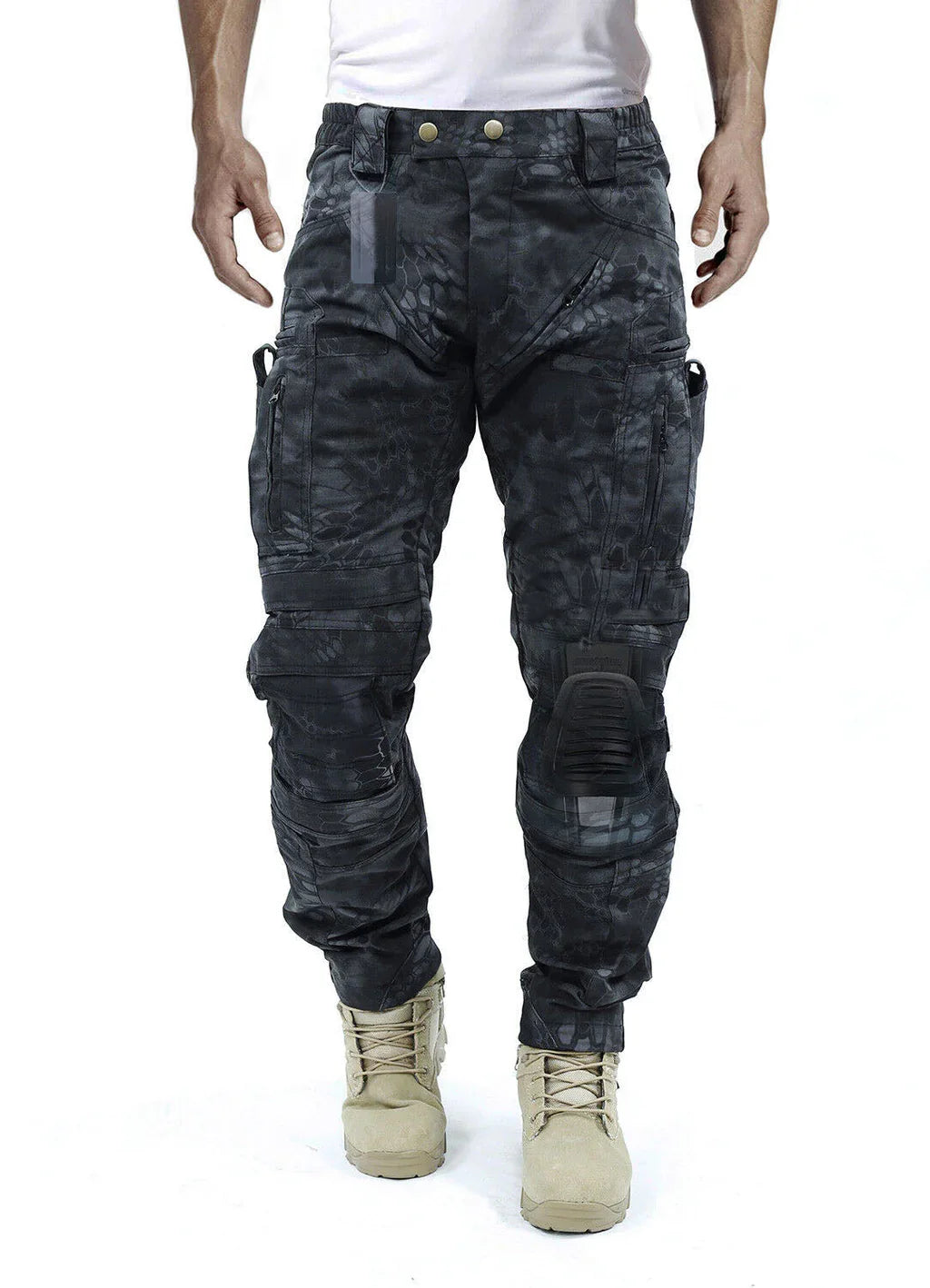 Functionele heren cargo broek met kniebescherming