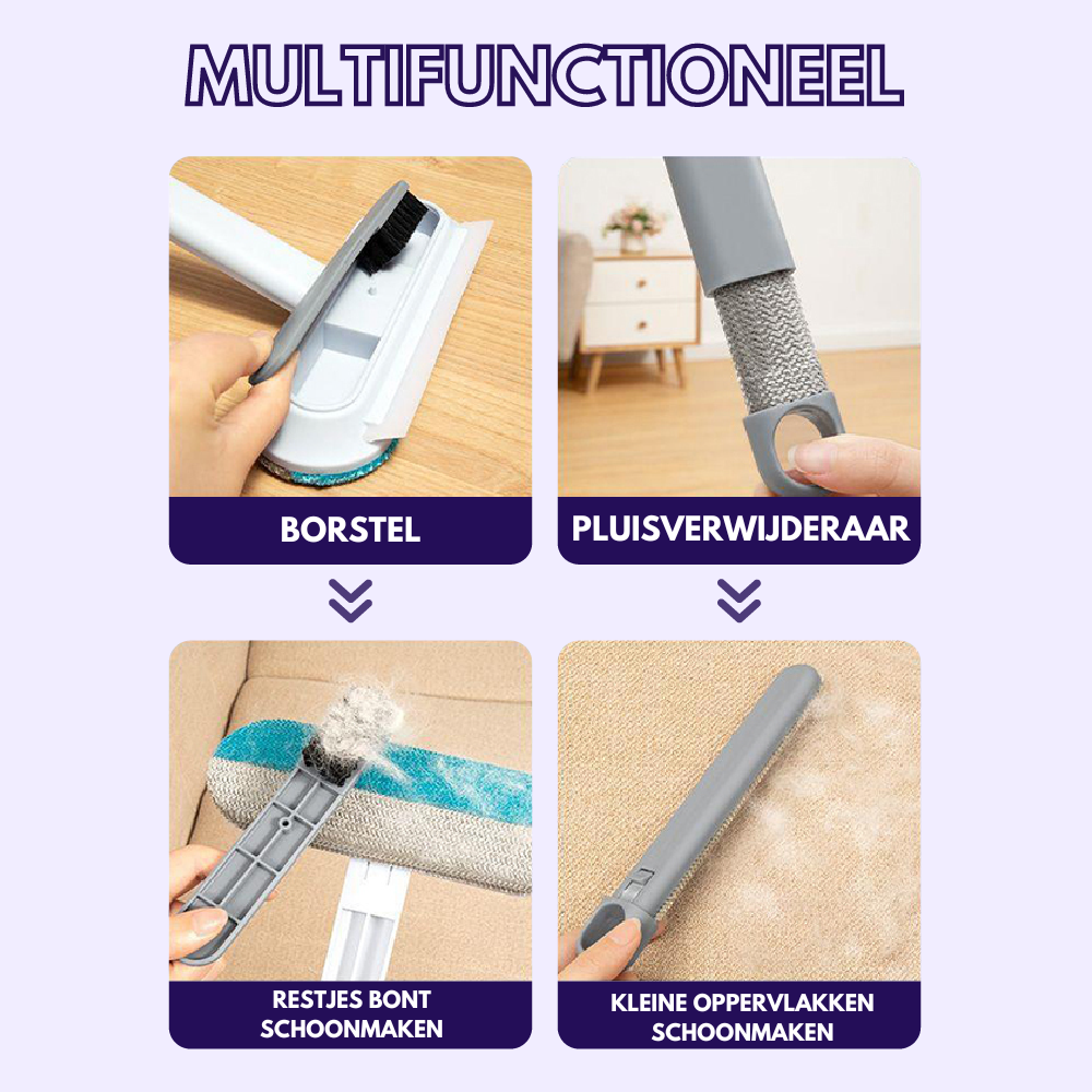 3-in-1 huisdierhaar verwijderaar