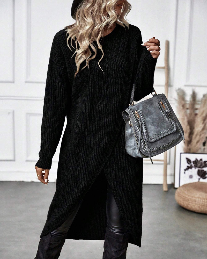 Effen sweaterjurk