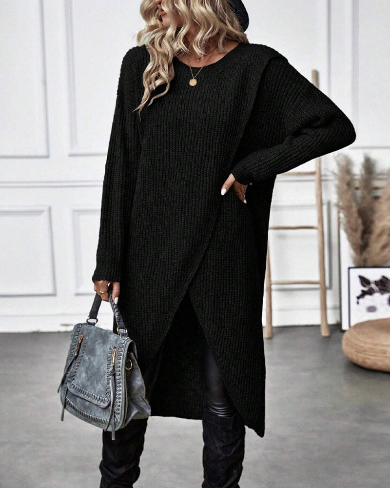 Effen sweaterjurk